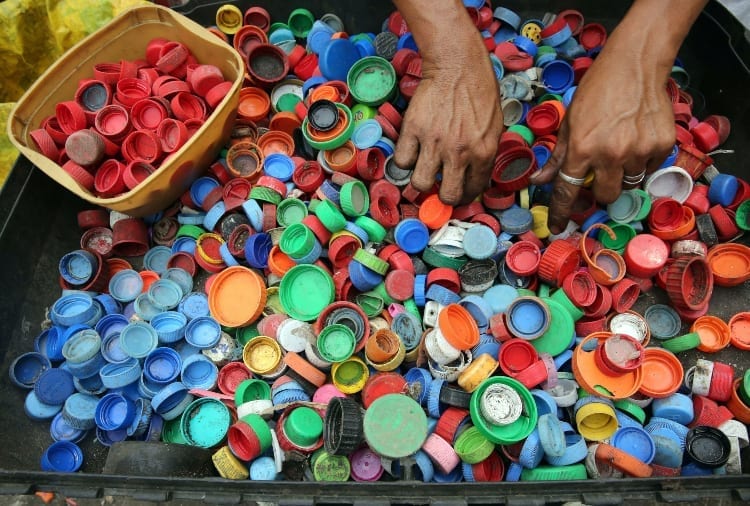 bottle caps can't be recycled