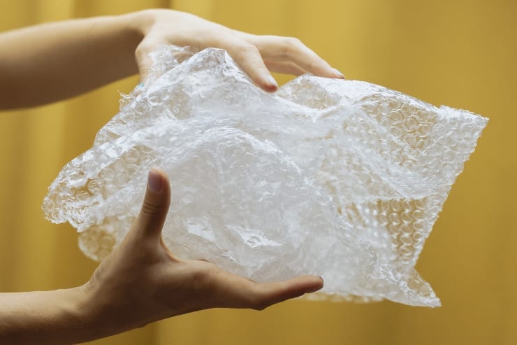 You cannot recycle bubble wrap