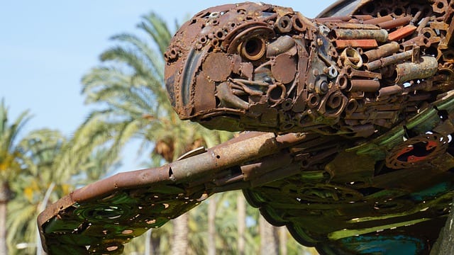 Recycled art reduces waste